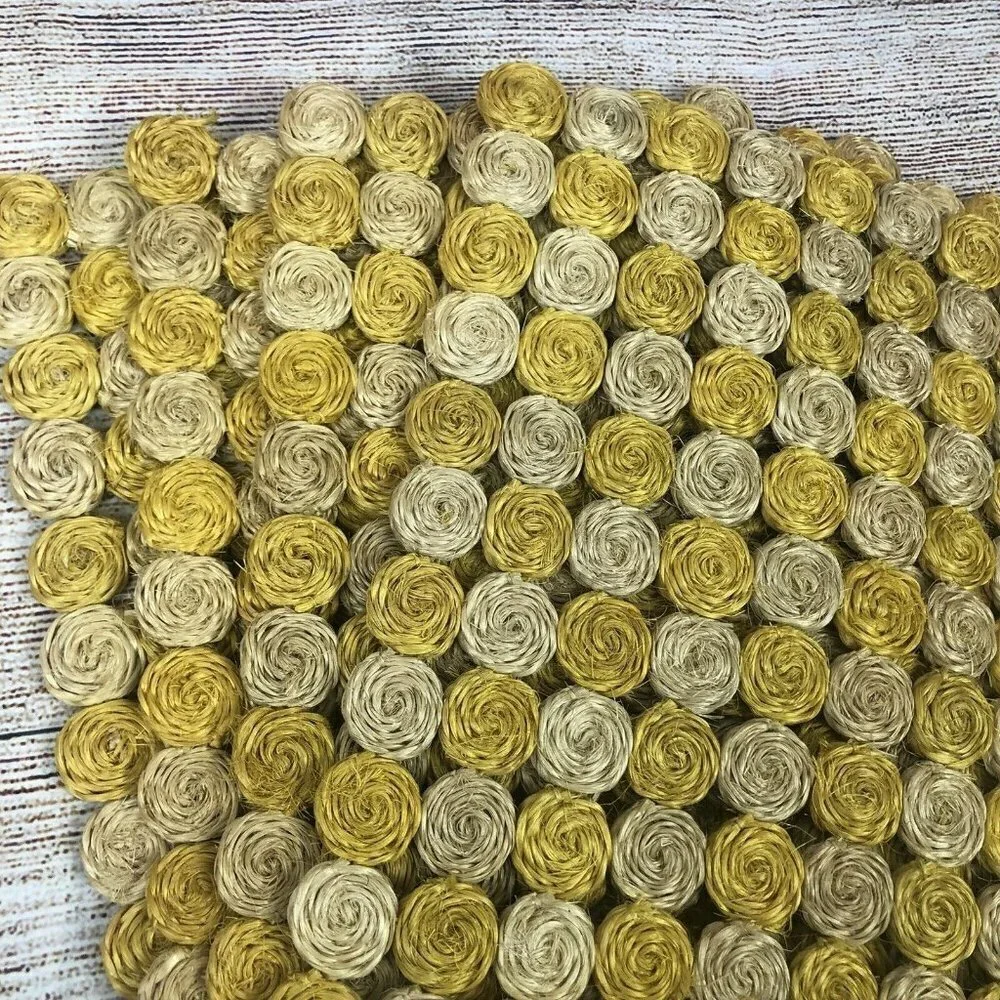 Woven Wicker Circles Placemats 15.5
